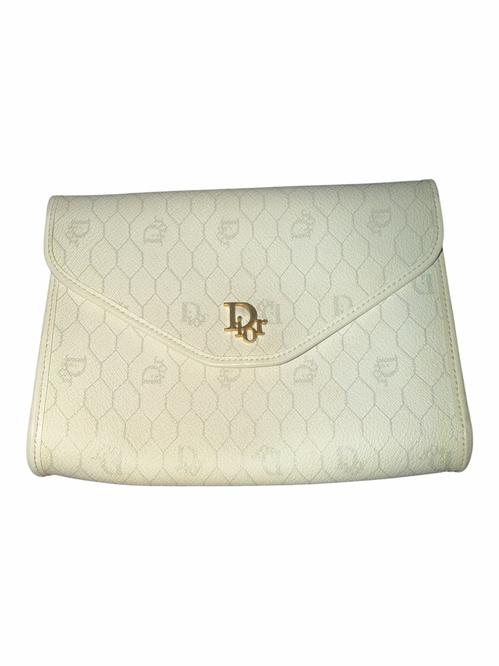 Authentic Vintage Christian Dior Honeycomb Chain Shoulder Bag w/ COA